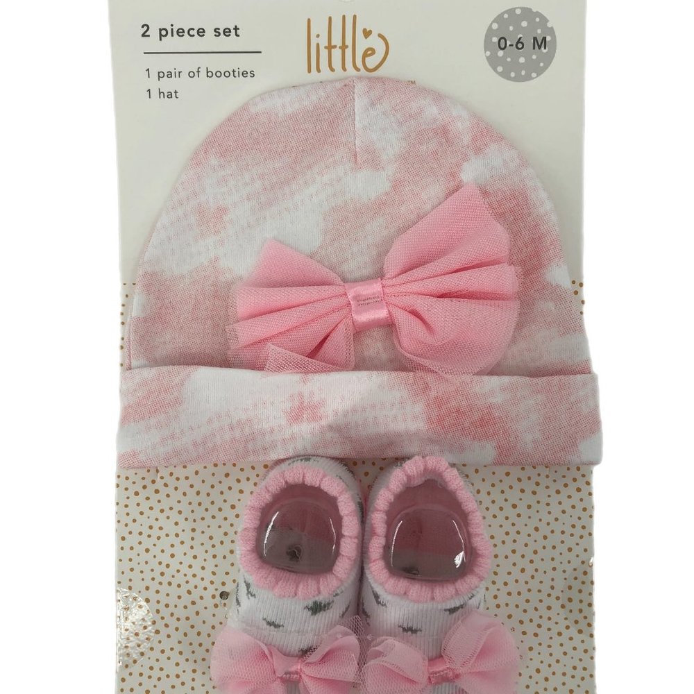 Little Celebrity White & Pink Bow Beanie | Perfect for Any Occasion